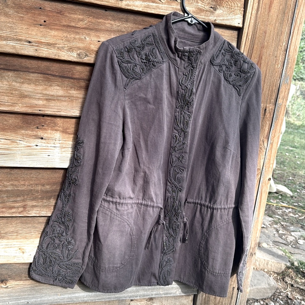 ^ Love Sam embroidered beaded detail jacket